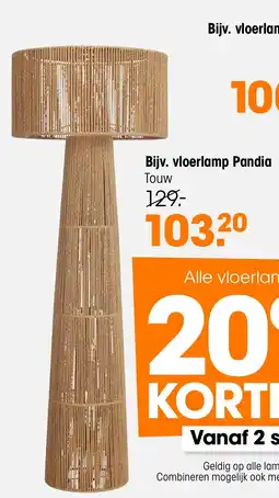 Kwantum Vloerlamp pandia aanbieding