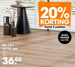 Kwantum 2-in-1 klik PVC Jiggs aanbieding