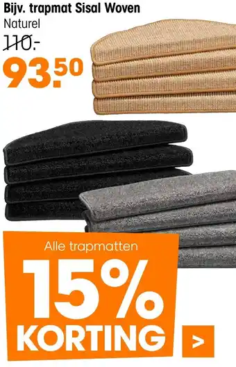 Kwantum Trapmat Sisal Woven aanbieding