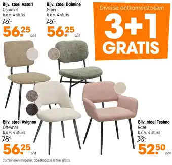 Kwantum Diverse eetkamerstoelen aanbieding