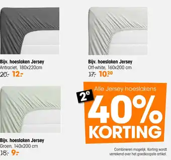 Kwantum Alle Jersey hoeslakens aanbieding