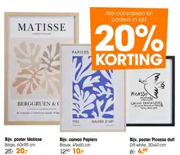 Kwantum Alle canvassen en posters in lijst aanbieding