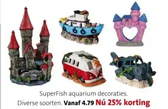 Intratuin SuperFish aquarium decoraties. aanbieding