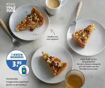 Intratuin Overheerlijke huisgemaakte appeltaart bij Eten in de Proeftuin. aanbieding