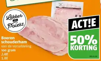 Poiesz Boeren schouderham aanbieding