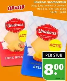 Poiesz Uniekaas voordeelstuk aanbieding