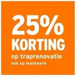 GAMMA 25% KORTING op traprenovatie ook op maatwerk aanbieding