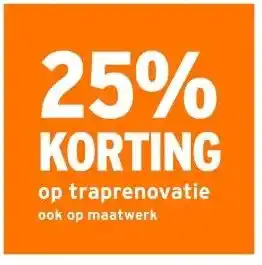 GAMMA 25% KORTING op traprenovatie ook op maatwerk aanbieding