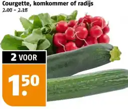 Poiesz Courgette, komkommer of radijs aanbieding