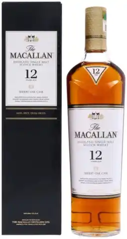 Gall & Gall The Macallan Sherry Oak 12 years 70CL Whisky aanbieding