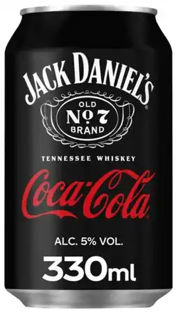 Gall & Gall Jack Daniels & Coca Cola mixcan 33CL Mixen aanbieding