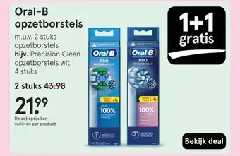 Etos Oral-B opzetborstels aanbieding