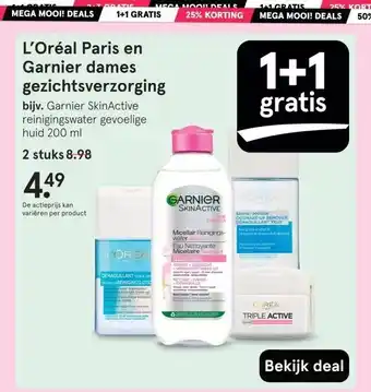 Etos L'Oréal Paris en Garnier dames gezichtsverzorging aanbieding