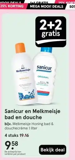 Etos Sanicur en Melkmeisje bad en douche aanbieding