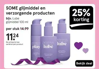 Etos SOME glijmiddel en verzorgende producten aanbieding