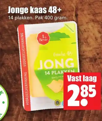 Dirk 1 de Beste jonge 48+ kaas 400g aanbieding