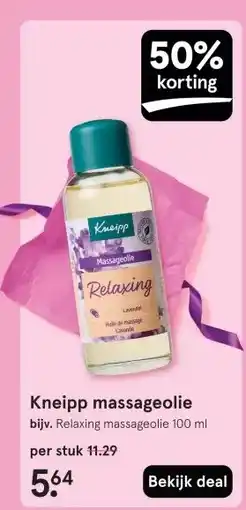 Etos Kneipp massageolie aanbieding