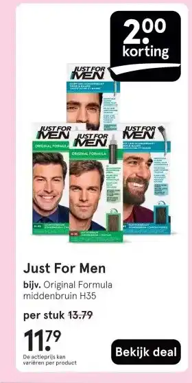 Etos Just For Men aanbieding