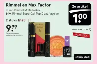 Etos Rimmel en Max Factor aanbieding