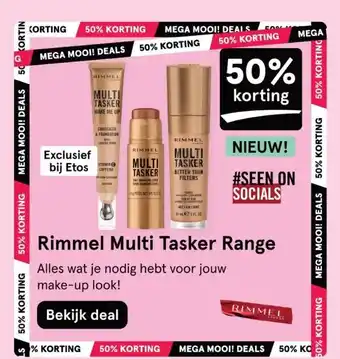 Etos Rimmel Multi Tasker Range aanbieding