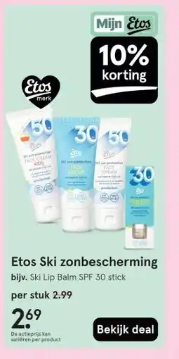 Etos Etos Ski zonbescherming aanbieding