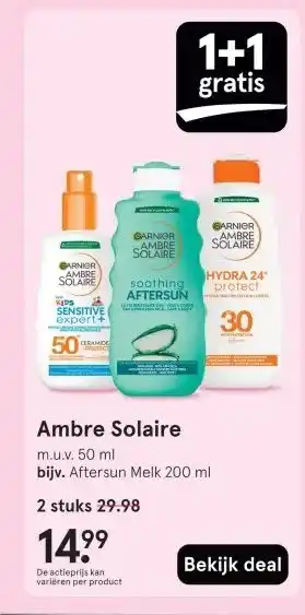 Etos Ambre Solaire aanbieding