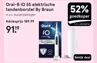 Etos Oral-B iO 5S elektrische tandenborstel By Braun aanbieding