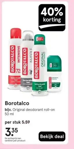 Etos Borotalco aanbieding