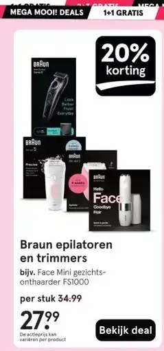 Etos Braun epilatoren en trimmers aanbieding