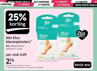 Etos Alle Etos blarenpleisters aanbieding