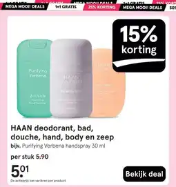 Etos HAAN deodorant, bad, douche, hand, body en zeep aanbieding