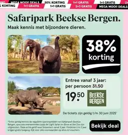 Etos Safaripark Beekse Bergen. aanbieding