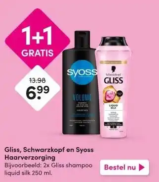 DA Gliss, Schwarzkopf en Syoss Haarverzorging aanbieding