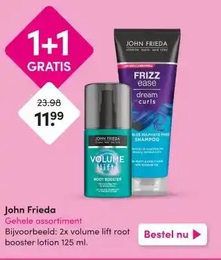 DA John Frieda Gehele assortiment aanbieding