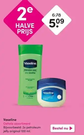 DA Vaseline Gehele assortiment aanbieding