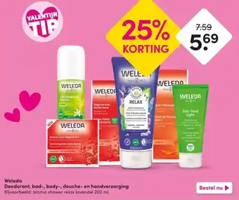 DA Weleda Deodorant, bad-, body-, douche- en handverzorging aanbieding