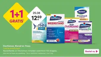 DA Davitamon, Bional en Ymea Gehele assortiment aanbieding