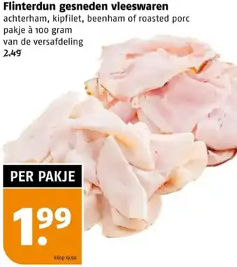 Poiesz Flinterdun gesneden vleeswaren aanbieding