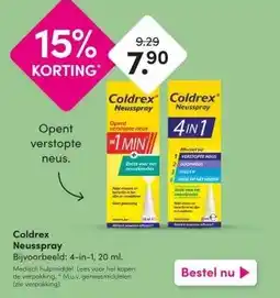 DA Coldrex Neusspray Bijvoorbeeld: 4-in-1, 20 ml. Bijvoorbeeld: 4-in-1, 20 ml. aanbieding