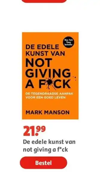 Bruna De edele kunst van not giving a f*ck aanbieding