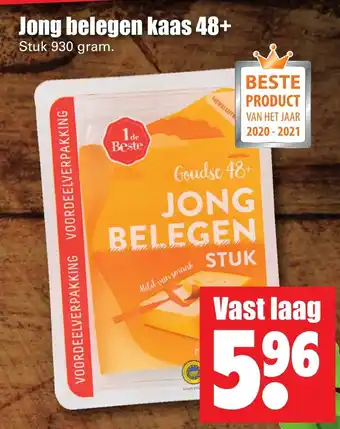 Dirk 1 de Beste Jong belegen 48+ kaas 930g aanbieding