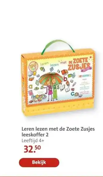 Bruna Leren lezen met de Zoete Zusjes aanbieding