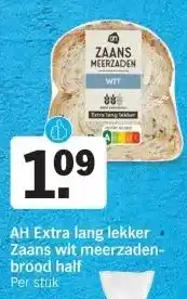 Albert Heijn AH Extra lang lekker. Zaans wit meerza Per stuk aanbieding