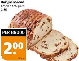 Poiesz Rozijnenbrood aanbieding