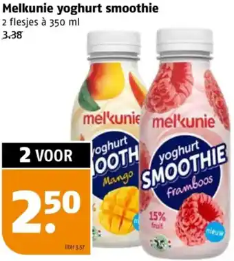 Poiesz Melkunie yoghurt smoothie aanbieding