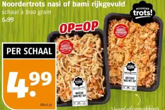 Poiesz Noordertrots nasi of bami rijkgevuld aanbieding