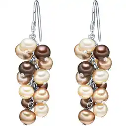 Douglas Valero Pearls Parel oorbellen Gekweekte zoetwaterparels Gekweekte zoetwaterparels in Bruin aanbieding