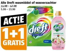 Poiesz Alle Dreft wasmiddel of wasverzachter aanbieding