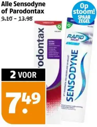 Poiesz Alle Sensodyne of Parodontax aanbieding