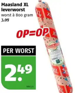 Poiesz Maasland XL leverworst aanbieding